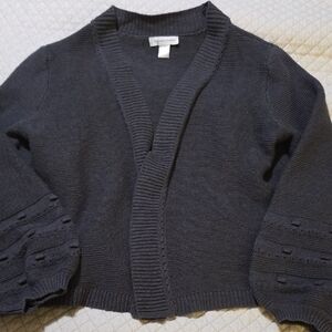 Christopher & Banks Charcoal Knit Sweater